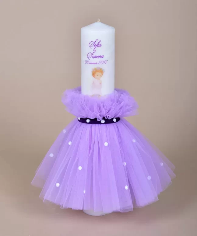 lumanare botez personalizata