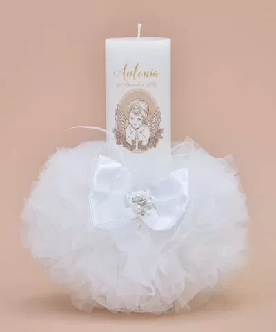 Lumanare de botez personalizata