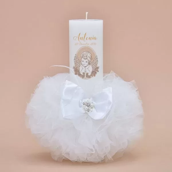 Lumanare de botez personalizata