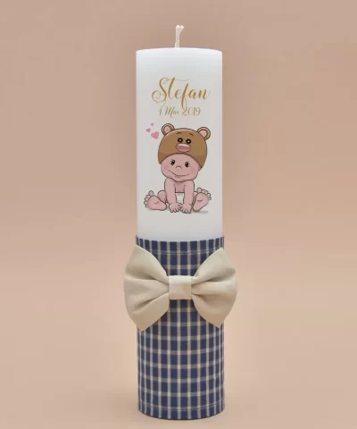 Lumanare de botez personalizata