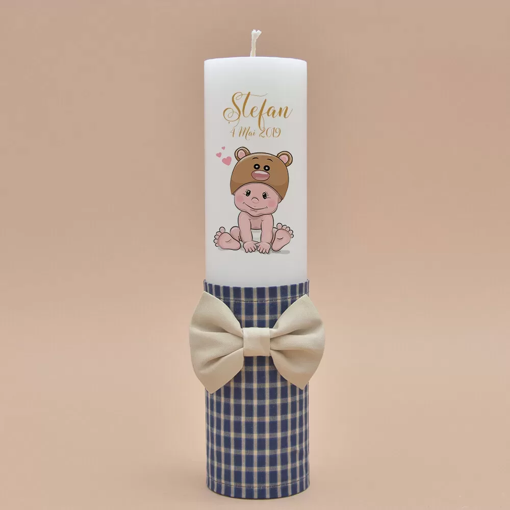 Lumanare de botez personalizata