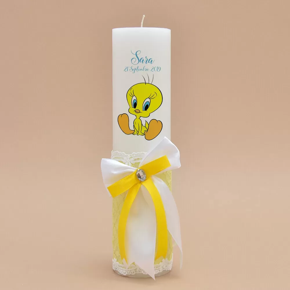 Lumanare botez fluturi