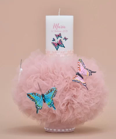 Lumanare botez personalizata