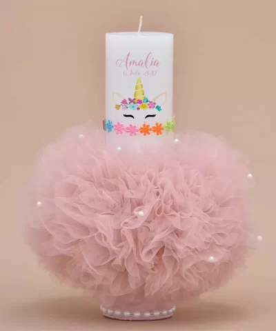 Lumanare botez butterfly