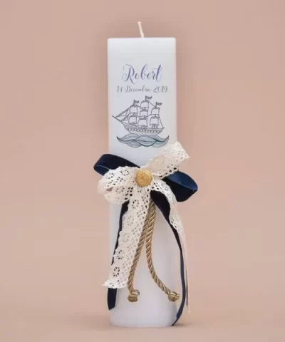 Lumanare de botez personalizata