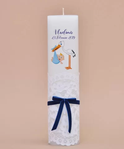 Lumanare botez personalizata