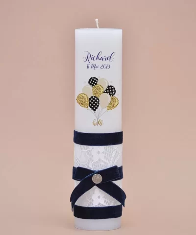 Lumanare botez personalizata