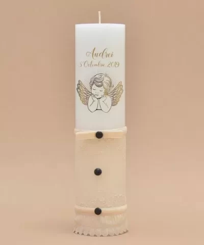 Lumanare de botez personalizata