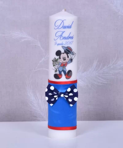 Lumanare botez Mickey Mouse