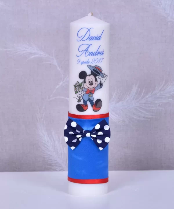 Lumanare botez Mickey Mouse