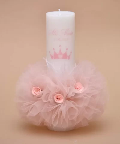 lumanare botez personalizata princess