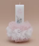 Lumanare de botez personalizata The White Rabbit