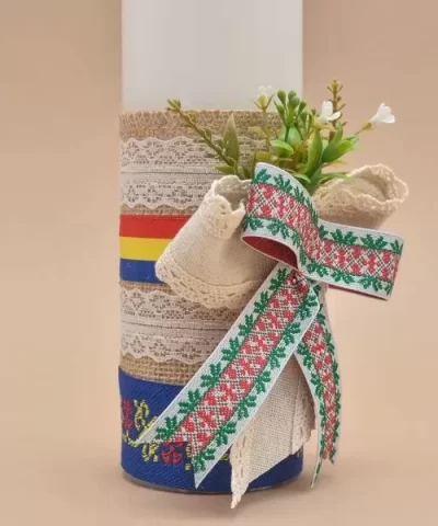 Lumanare botez personalizata