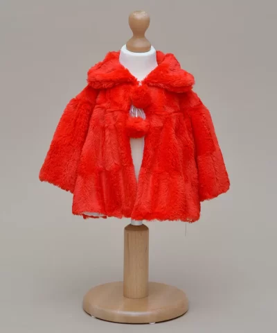 Palton copii Rosu Blossom Couture Bebe