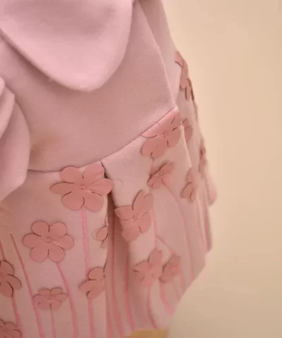 Palton copii Leah Stofa cu floricele