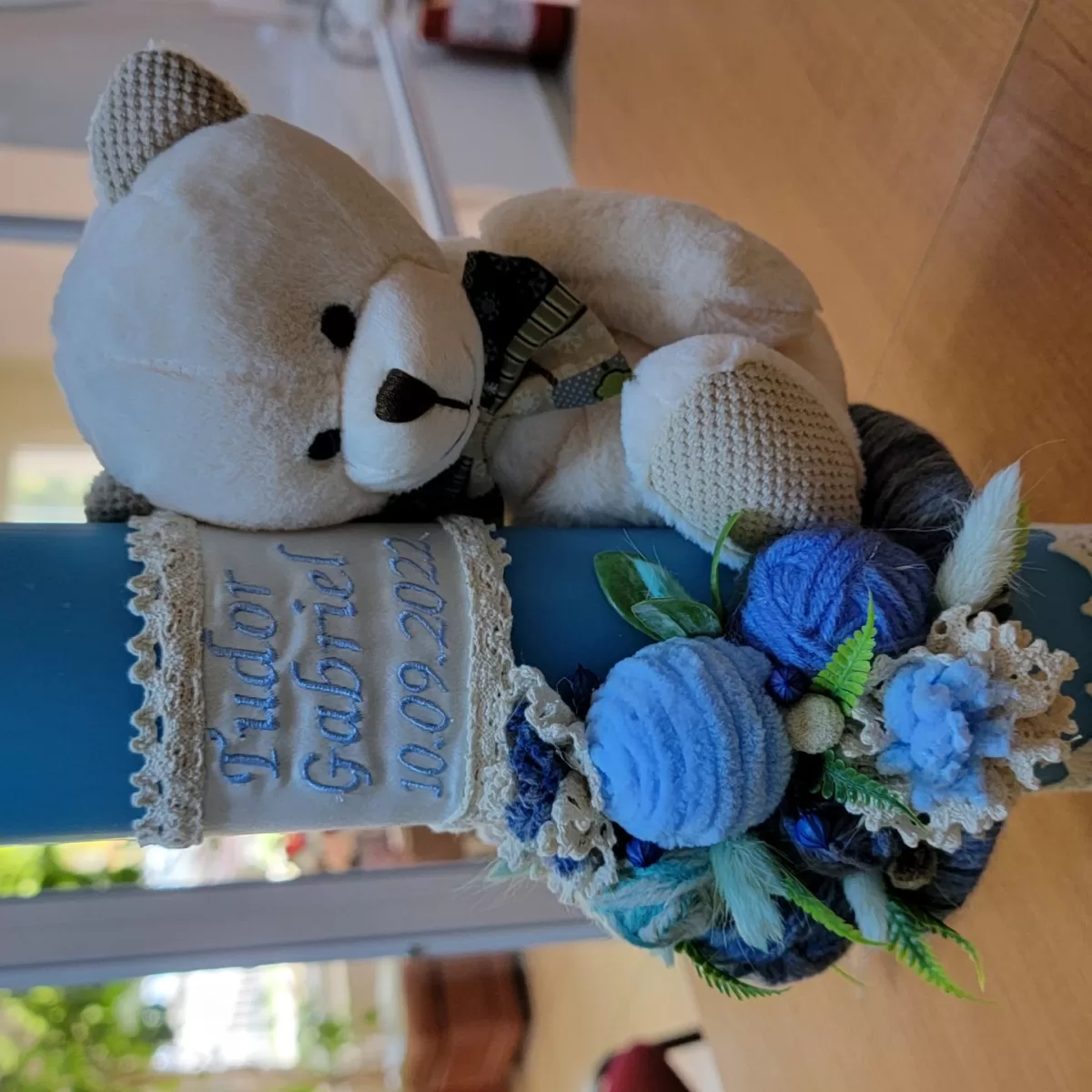 Lumanare Botez Ursulet cu Gheme