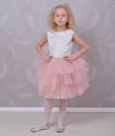 Rochie de ocazie pentru fete Rosalia alba