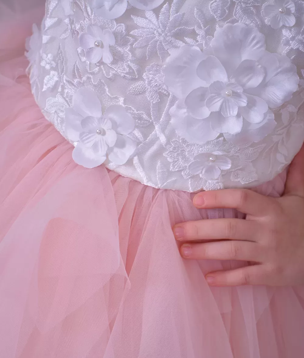 Rochie de ocazie cu flori 3d rosalia