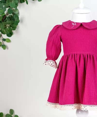 rochie pentru botez din muselina