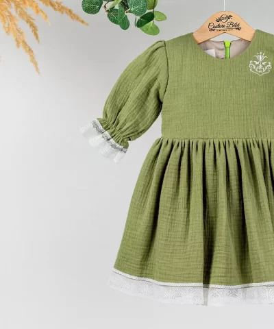 rochita verde muselina