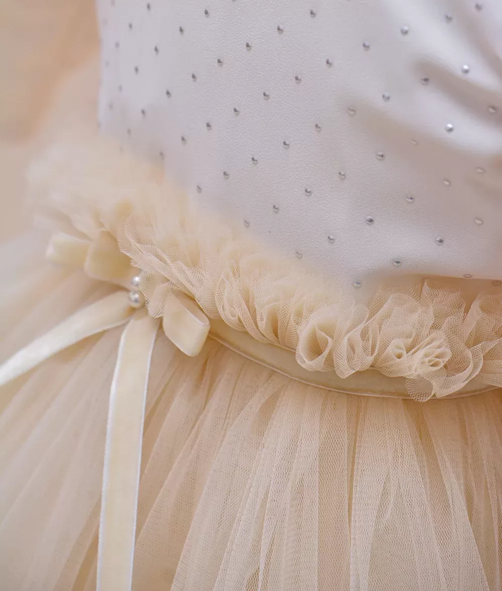 Rochie de botez crem