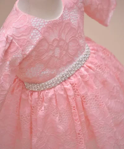 rochie botez roz Vanda