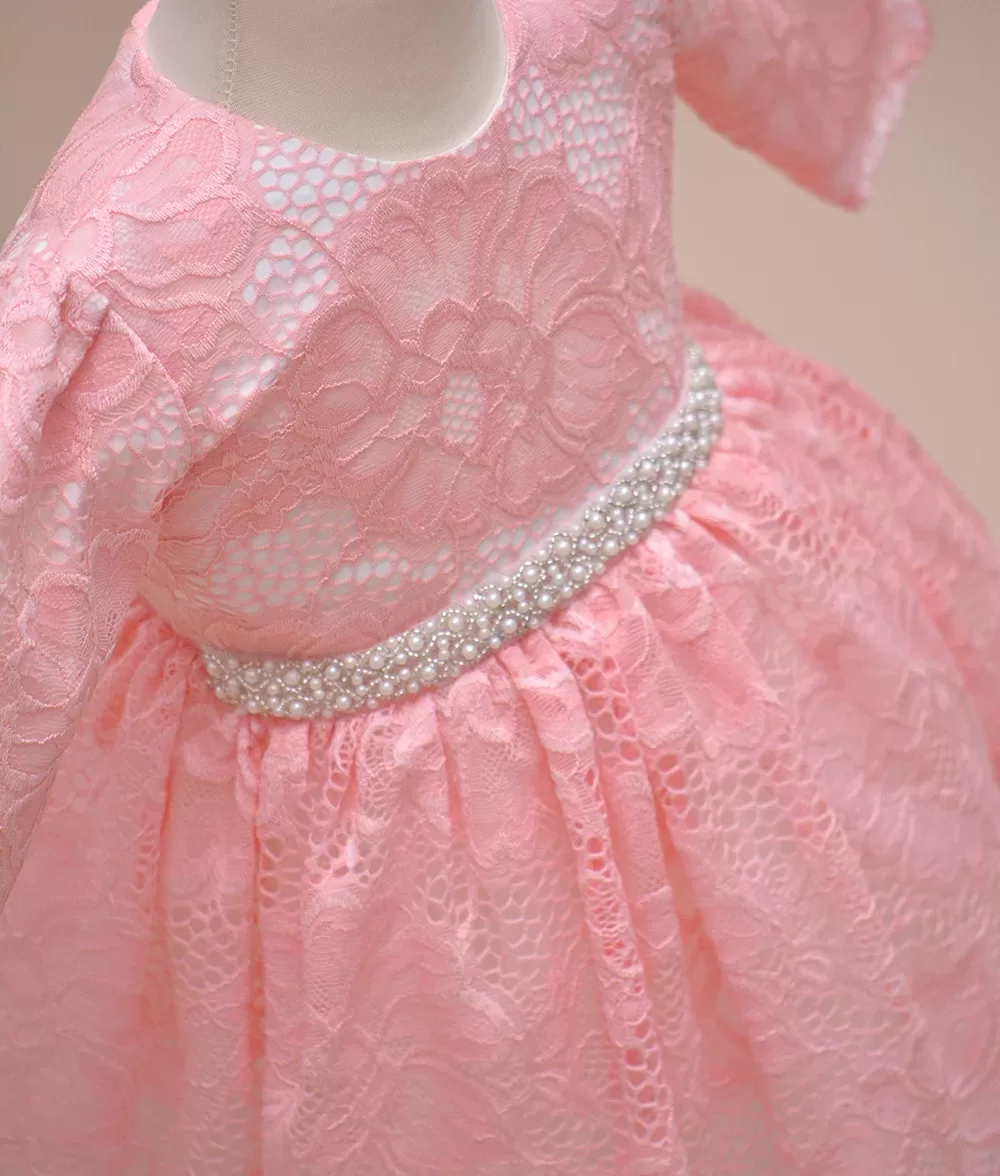 Rochie botez roz vanda