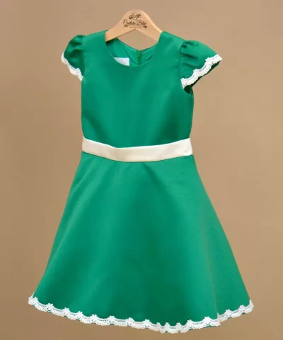 Rochita de ocazie Jelly Verde macrame