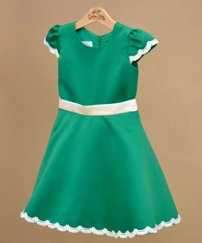 Rochita de ocazie Jelly Verde macrame