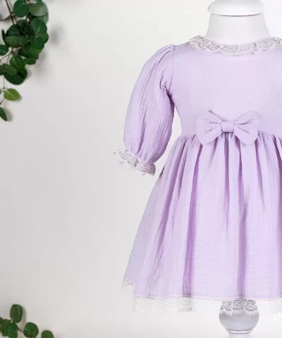 rochie din muselina lila