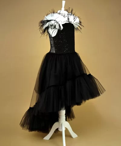 Rochita Dantela Neagra cu Trena