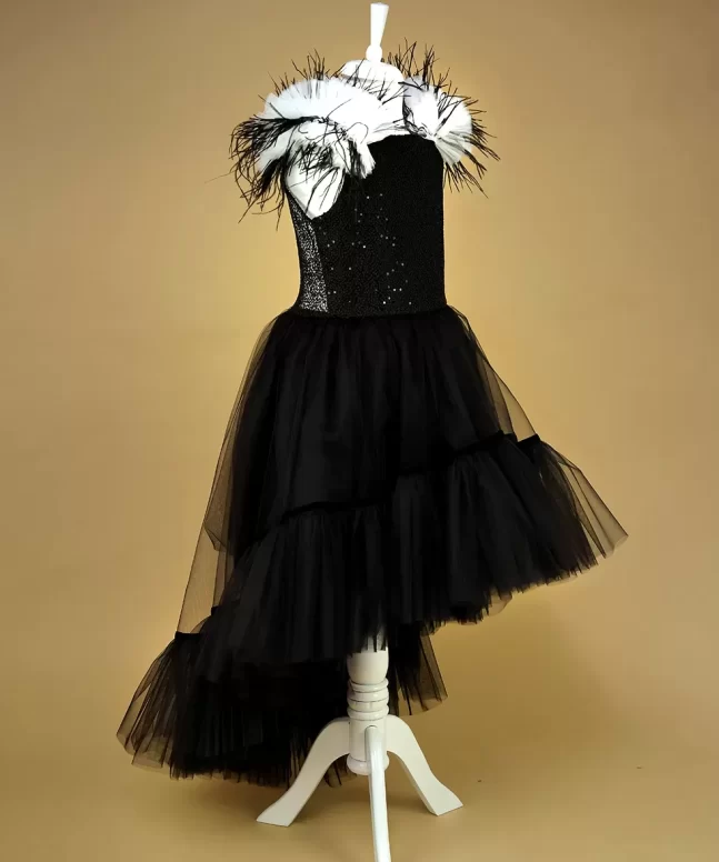 Rochita Dantela Neagra cu Trena