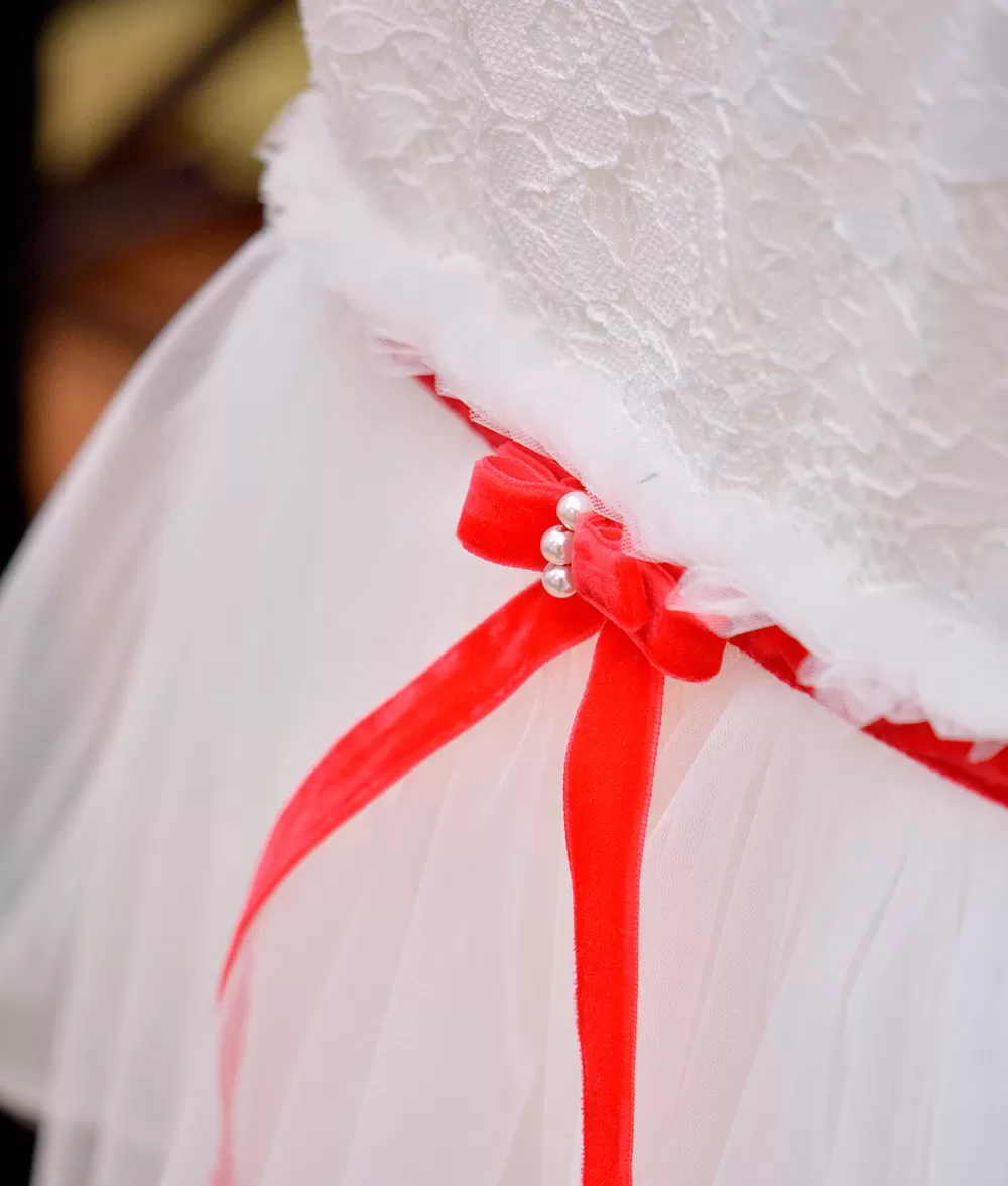 Rochita de ocazie fondita rosie