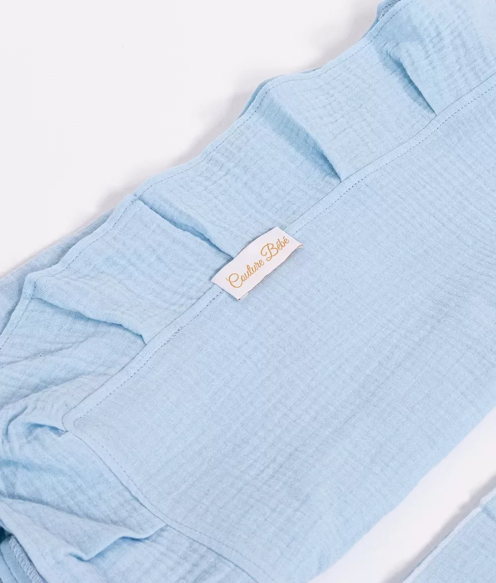 Trusou botez muselina bleu