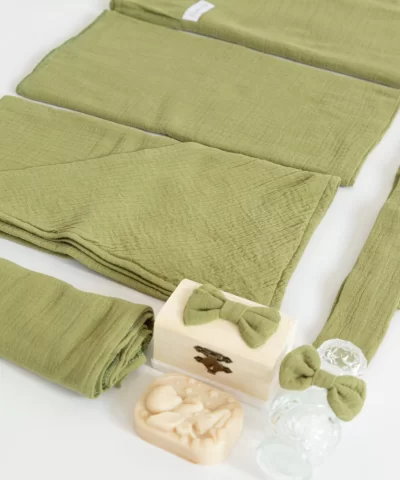 Trusou botez muselina kaki