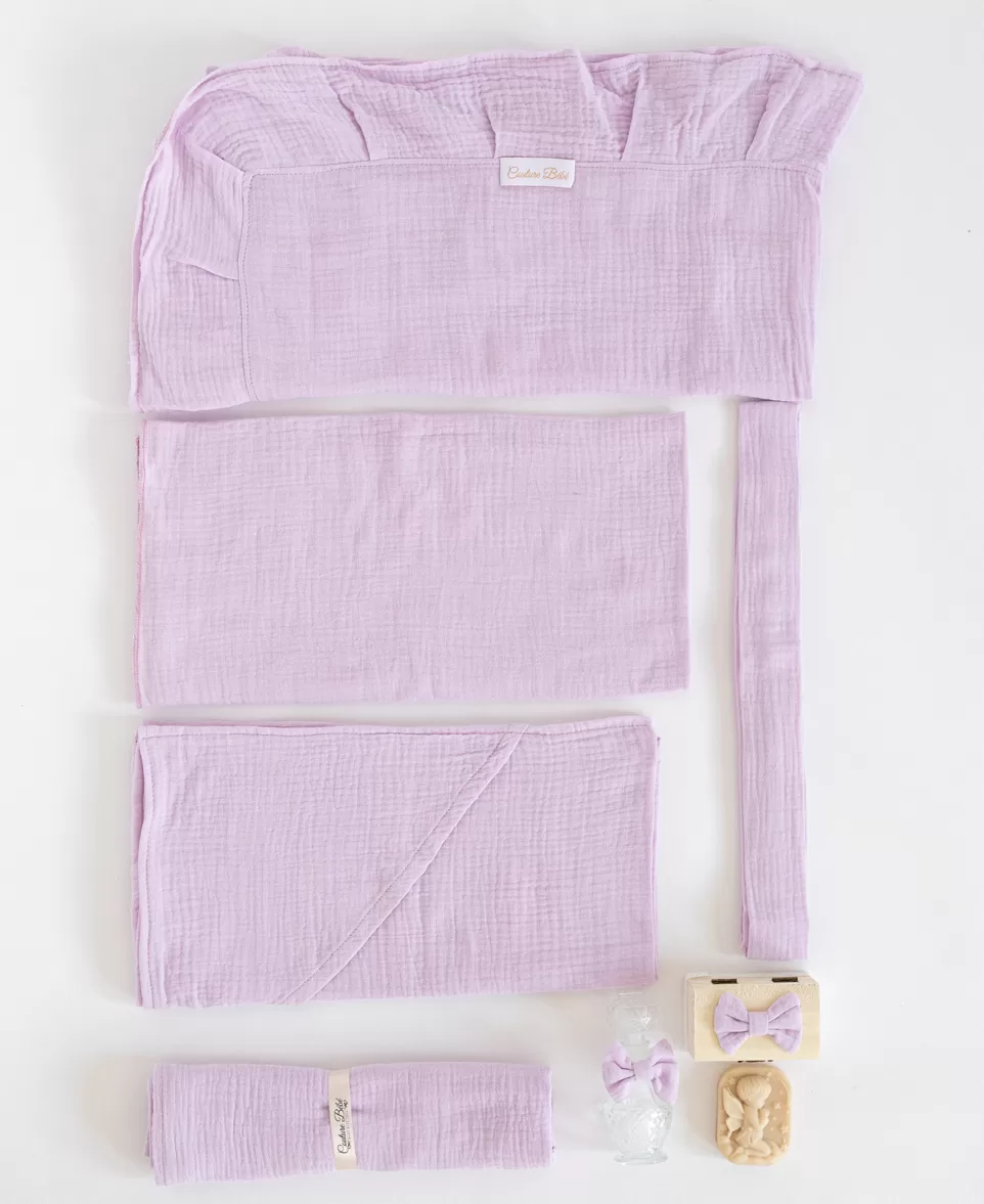 Trusou botez muselina lila