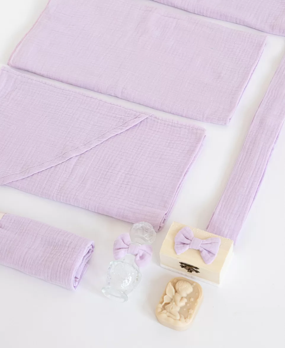 Trusou botez muselina lila