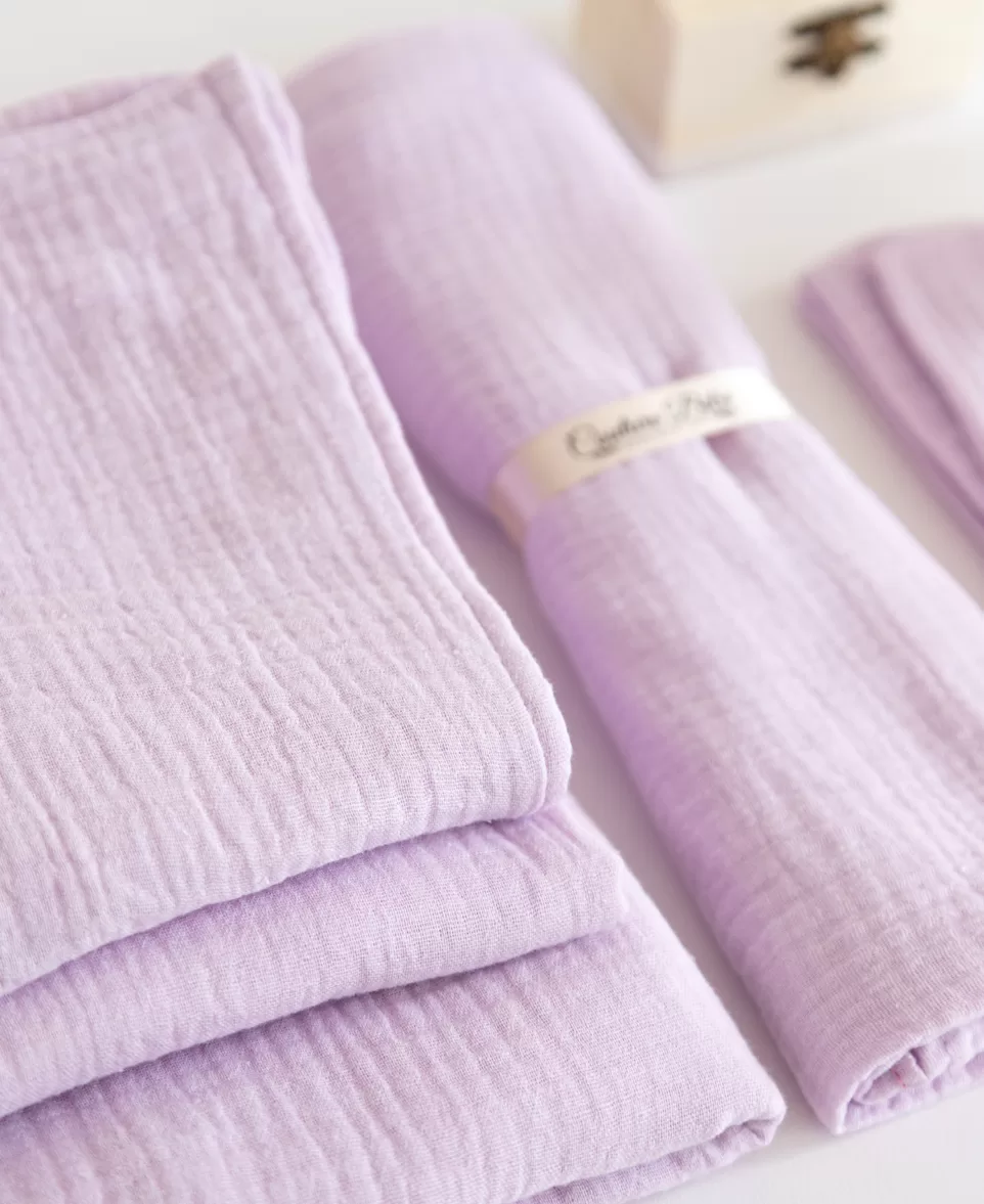 Trusou botez muselina lila