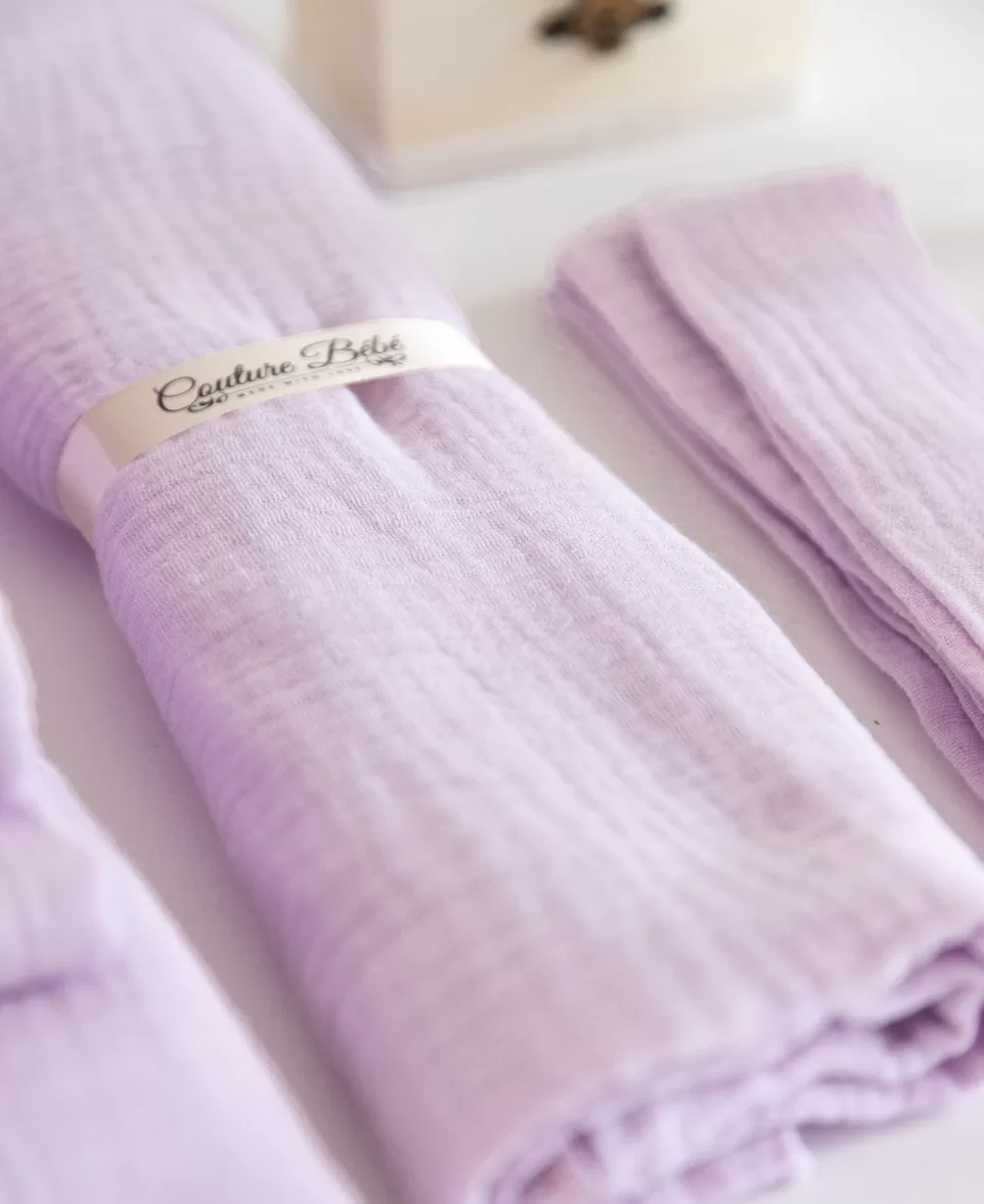 Trusou botez muselina lila