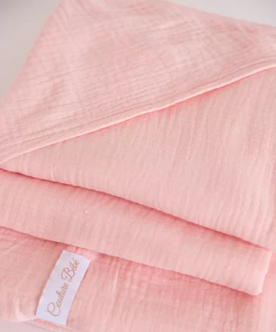 Trusou botez muselina roz somon