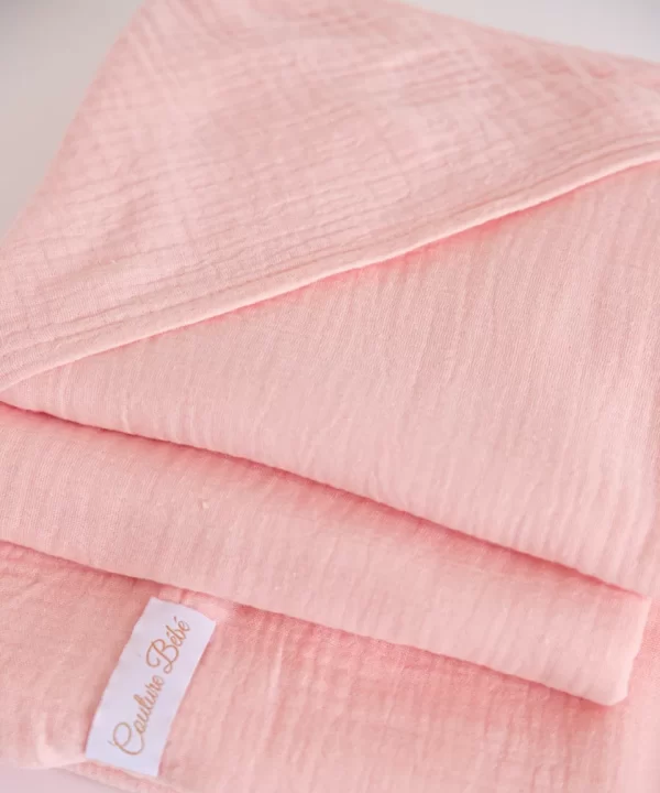 Trusou botez muselina roz somon