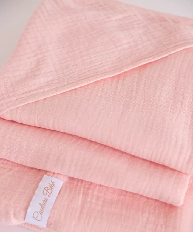 Trusou botez muselina roz somon