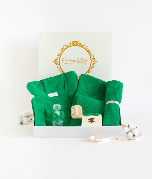 Trusou botez muselina verde (1)