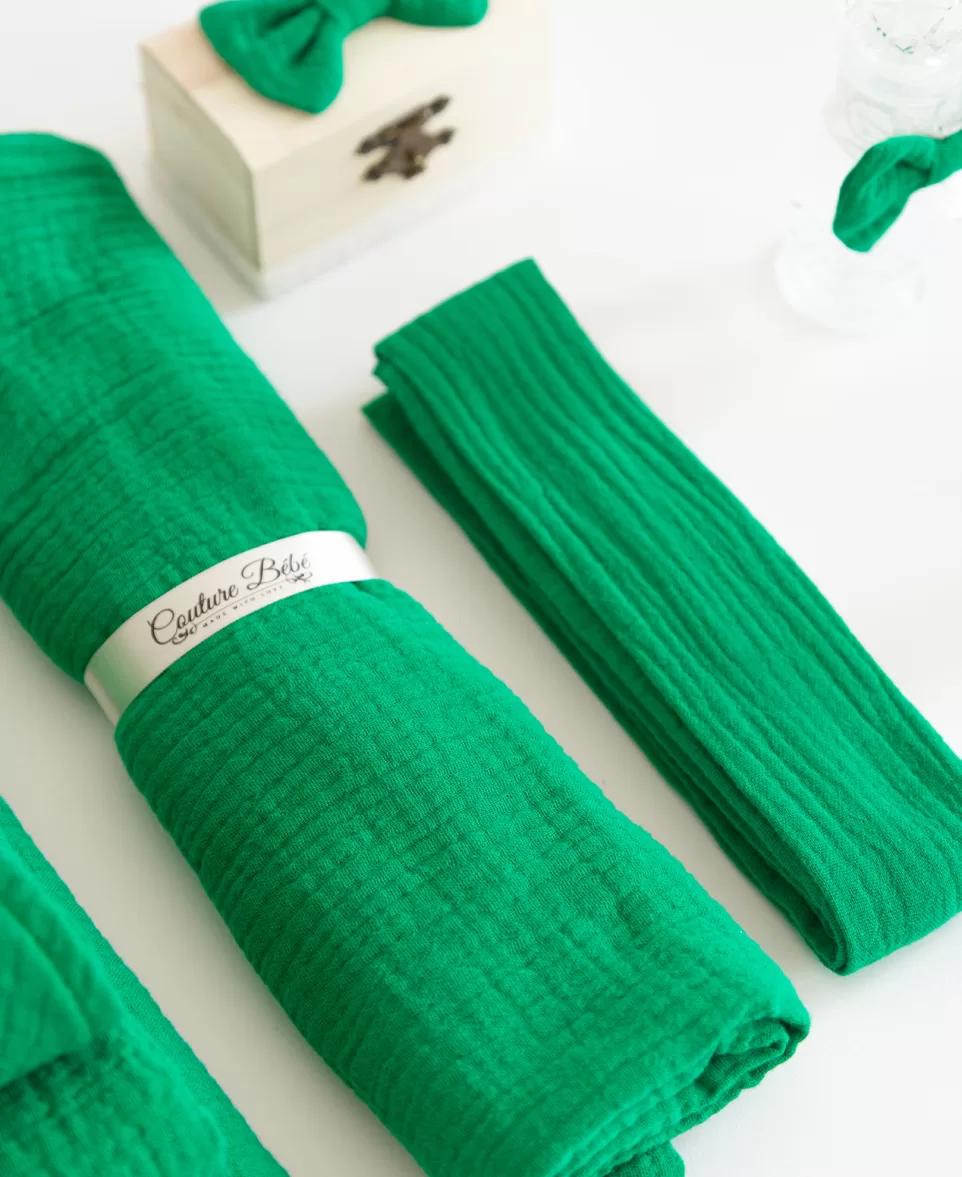 Trusou botez muselina verde