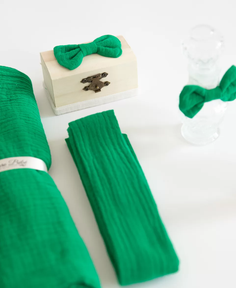 Trusou botez muselina verde