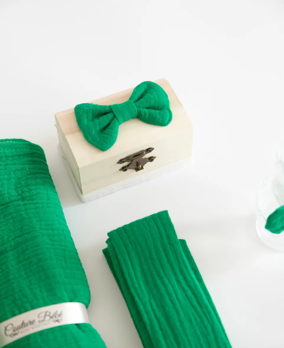 Trusou botez muselina verde