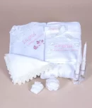 Trusou botez elegant dantela 3d perle