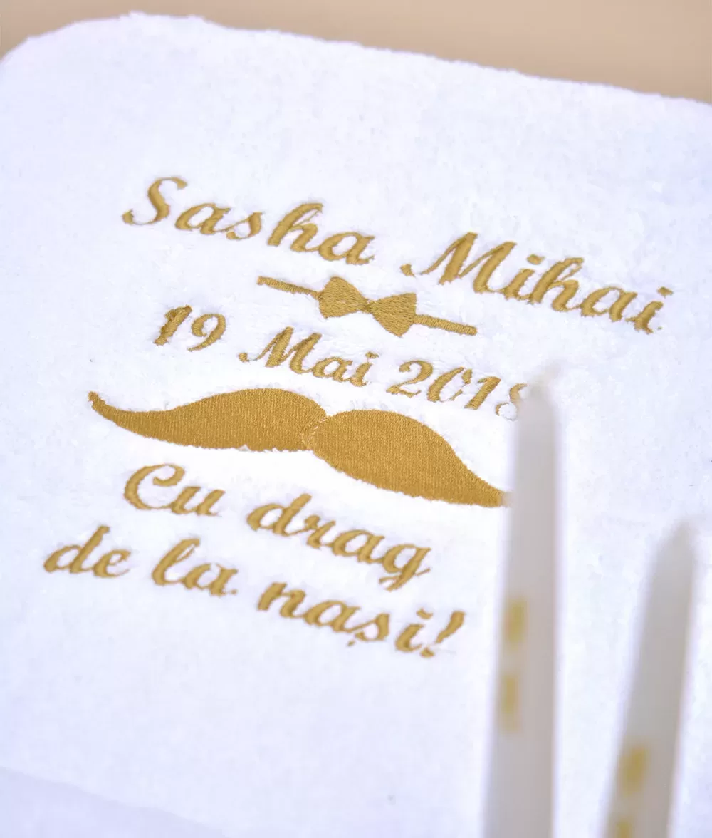 Trusou botez personalizat little gentleman prosop