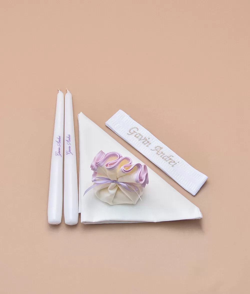 Trusou de botez lavanda - imagine 5